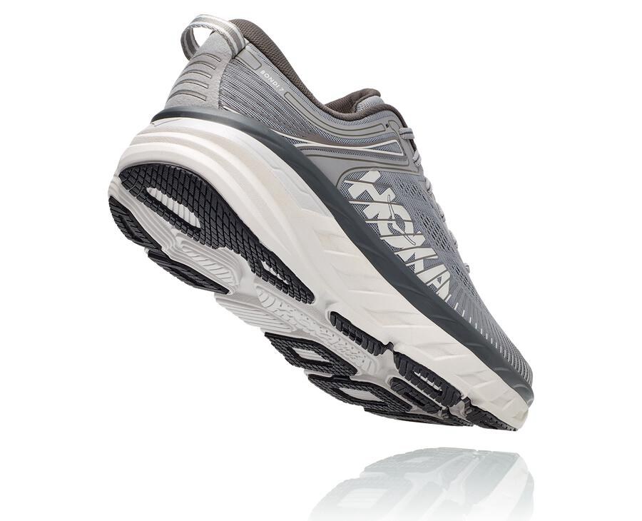 Hoka One One Hardloopschoenen Heren - Bondi 7 - Grijs - SO3709186